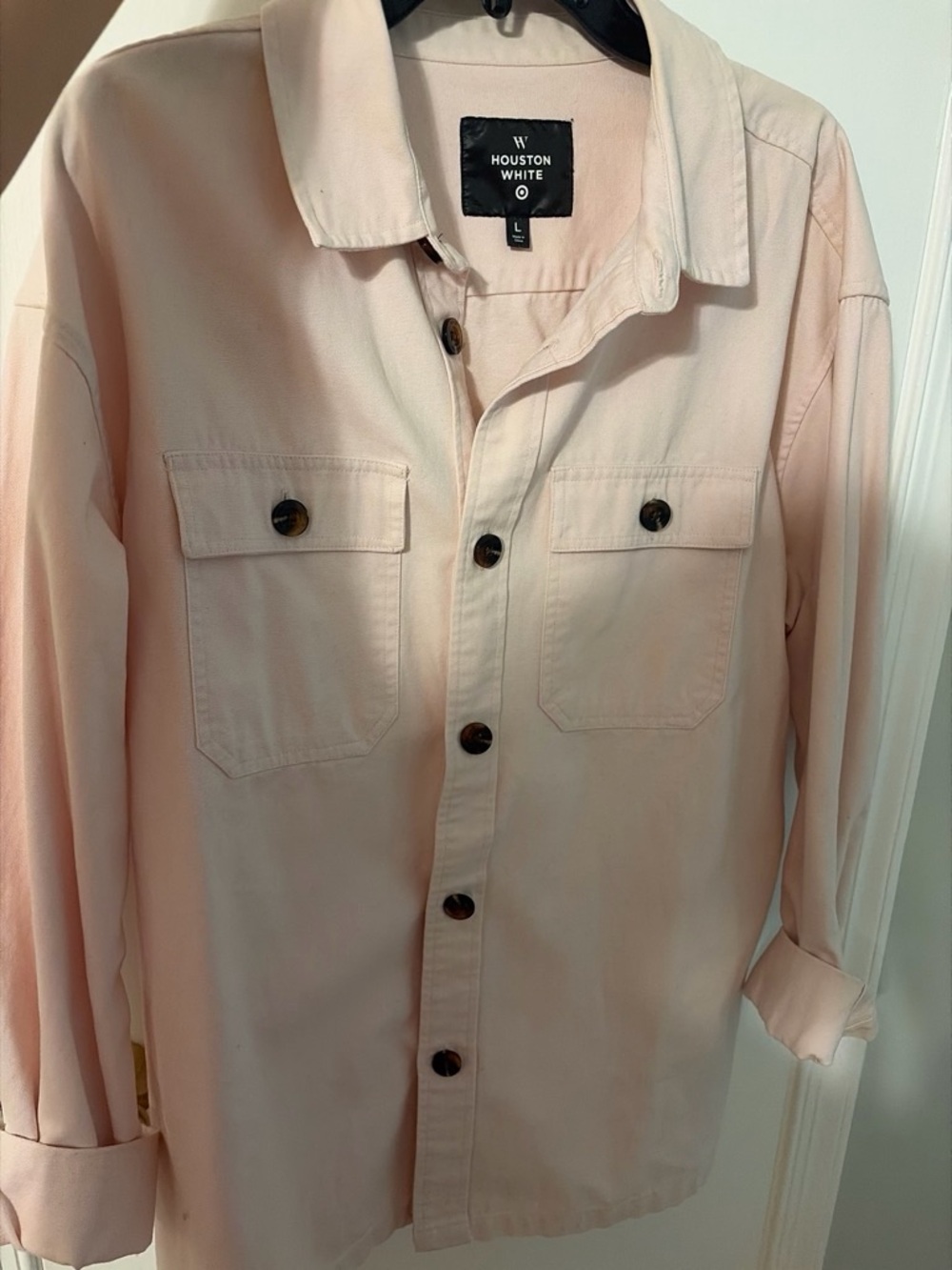 Women’s Light Pink Button-Up Jacket